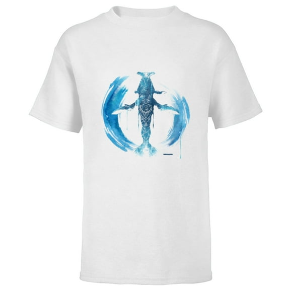 Avatar: The Way of Water Tulkun Tribal Art Circle - Short Sleeve T-Shirt for Kids - Customized-White