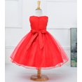 thumbnail image 2 of Bilo Lovely Sequin Flower Girl Dress, 5 Colors (5-6 Years, Red), 2 of 5