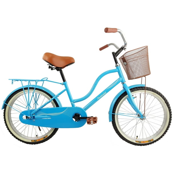 Bicicleta Infantil Santorini Equipada Urbana Retro Rodada 20 Azul Black panther Santorini/Urbana