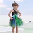 thumbnail image 7 of XFHLMJFF Girls Summer Outfits Cute Casual Kids Fashion Tutu Mesh Carnival Dress With Headwear Two Pieces Set Lightweight Suit, 7 of 7