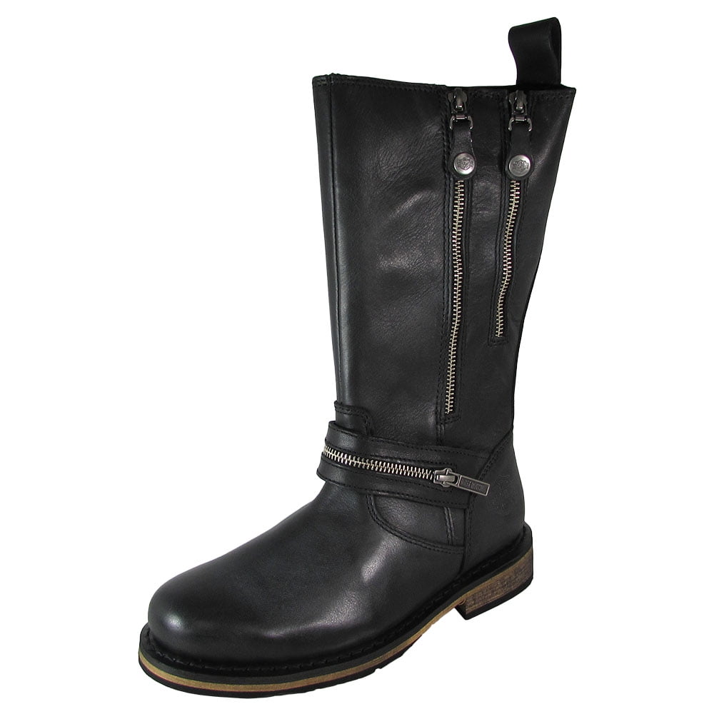 Harley Davidson Aranda Olive Tan Leather Riding Boots Womens Size US 5 D83834 