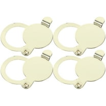 STOBOK Door Hole Cover Plate Door Peephole Cover Golden 4Pcs