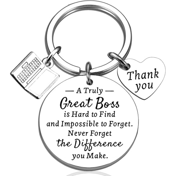 Best Boss Gifts for Women Men Funny Boss Gift Keychain Boss's Day White Elephant Birthday Gift for Bosses Leader Leaving Gifts for Women Thank You Presents for Colleagues