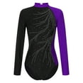 thumbnail image 3 of inhzoy Women's Long Sleeve Dance Leotard Bodysuit, 3 of 7