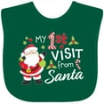 thumbnail image 3 of Inktastic My First Visit from Santa Boys or Girls Baby Bib, 3 of 4