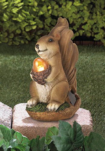 Buy Solar Garden Animal Statues Squirrel Concrete Sculptures Resin Outdoor  Decor Patio Lawn Yard Ornament, Item weight:  lb. 3¾ x 4½ x 7¼ high...,  By DecorDuke Online at Lowest Price in
