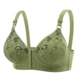 thumbnail image 2 of SROBPTY Plus Size Bra for Women, Womens Push Up Bra, Women's Adjustable Breathable Thin Lace Push Up Wireless Comfortable Daily Bras Green,46/105BC, 2 of 4