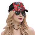 thumbnail image 5 of Picia Fire Sign Pattern Trucker Hat,Baseball Cap,Sun Protection Cap,Stylish Headwear,Leisure Cap,Outdoor Sports Cap, 5 of 7