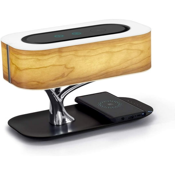 Masdio by Ampulla Bedside Lamp with Bluetooth Speaker and Wireless