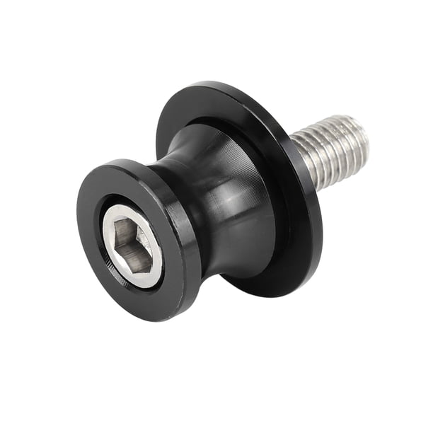 10mm Motocicleta CNC Basculante Deslizadores Carrete Tornillo Universal Negro