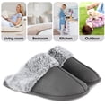 thumbnail image 5 of LORDFON Warm Womens House Slippers with Fluffy Fuzzy Plush Lining for Winter, 5 of 7