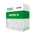 thumbnail image 4 of 18x20x2 MERV 8 Pleated AC Furnace Air Filters. 4 Pack, 4 of 7