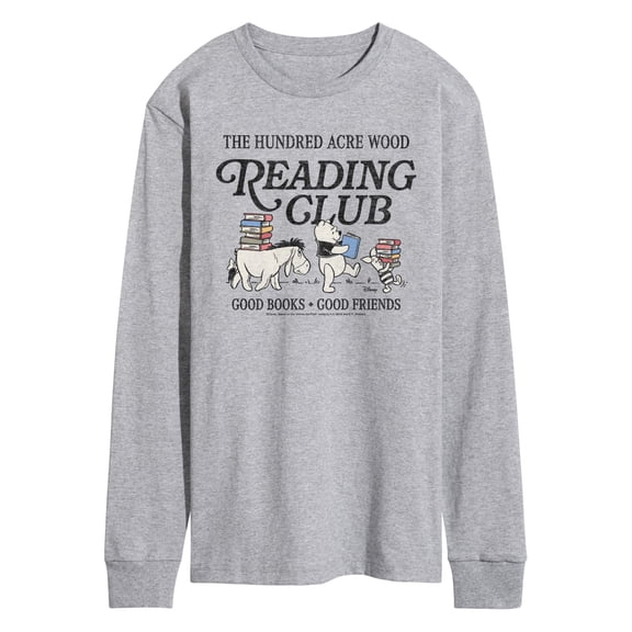 Winnie The Pooh - Reading Club - Men's Long Sleeve Graphic T-Shirt