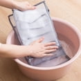 thumbnail image 4 of Compartment Storage Box Closet Clothes Drawer Mesh Separation Box Stacking grey, 4 of 9