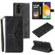 thumbnail image 1 of For Samsung Galaxy A56 Leather Case Splicing Stitching Wallet Stand Phone Cover with Strap - Black, 1 of 5