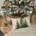 thumbnail image 6 of Sm:)e Snowflake Christmas Tree Winter Throw Pillow Cover 12x20 Inch Set of 2, Beige, 6 of 8