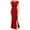 Red summer dresses, variant on SEMPAI Up to 60% Off Summer Dresses Summer Dresses for Women Short Sleeve V-Neck Solid Long Summerdresses Loose Flowy for Easter Women Dresses