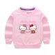thumbnail image 3 of Jersey informal de algodón puro de nuevo estilo para niños de Hello Kitty, suéter de cuello redondo con estampado bonito para niños y niñas, Top para niños, 3 of 5