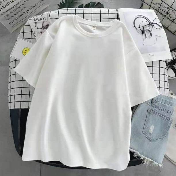 verano streetwear negro de gran tamaño camiseta streetwear mujerespangjing