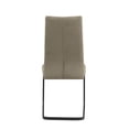 thumbnail image 5 of Milan Lilac Cantilever Side Chair w/ Diamond-Stitched Taupe Fabric - Set of 2, 5 of 8