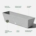 thumbnail image 3 of Veradek Pure Series Window Box 36" Plastic Planter - Gray, 3 of 9