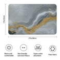 thumbnail image 3 of Gray Gold Marble Pattern Bathroom Rugs Mat,Non Slip Microfiber Bathroom Rug,Rubber Backing,Soft Bathroom Mats for Bathroom Floor,Tub and Shower,17x27in(43x68cm), 3 of 5