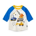thumbnail image 3 of Esaierr Baby Boys Summer Car Pattern T-Shirt Toddler Seven-Minute Sleeve Tops Kids Cotton Cartoon Tees for 2-8 Years, 3 of 9
