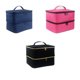 thumbnail image 4 of Caja de almacenamiento Vogacara de esmalte de uñas organizador portátil de doble capa Azul, 4 of 6