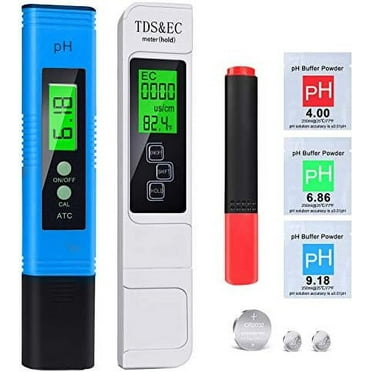 pH, TDS, EC & Temp Monitor for Drinking Water, Advanced LCD Display, Auto Temp Compensation, Digital Meter, New 2020 Design 5-in-1 Water Quality Tester