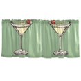 thumbnail image 7 of Yayeee Kitchen Curtains Tier Set of 2 Light Filtering 57"x36" Over Sink Window Panels, Lemon Juice, 7 of 7