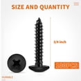 thumbnail image 3 of 6 x 3/4 Inch Truss HeadPhillips Wood Screws,Black Coated Full Thread, 3 of 6