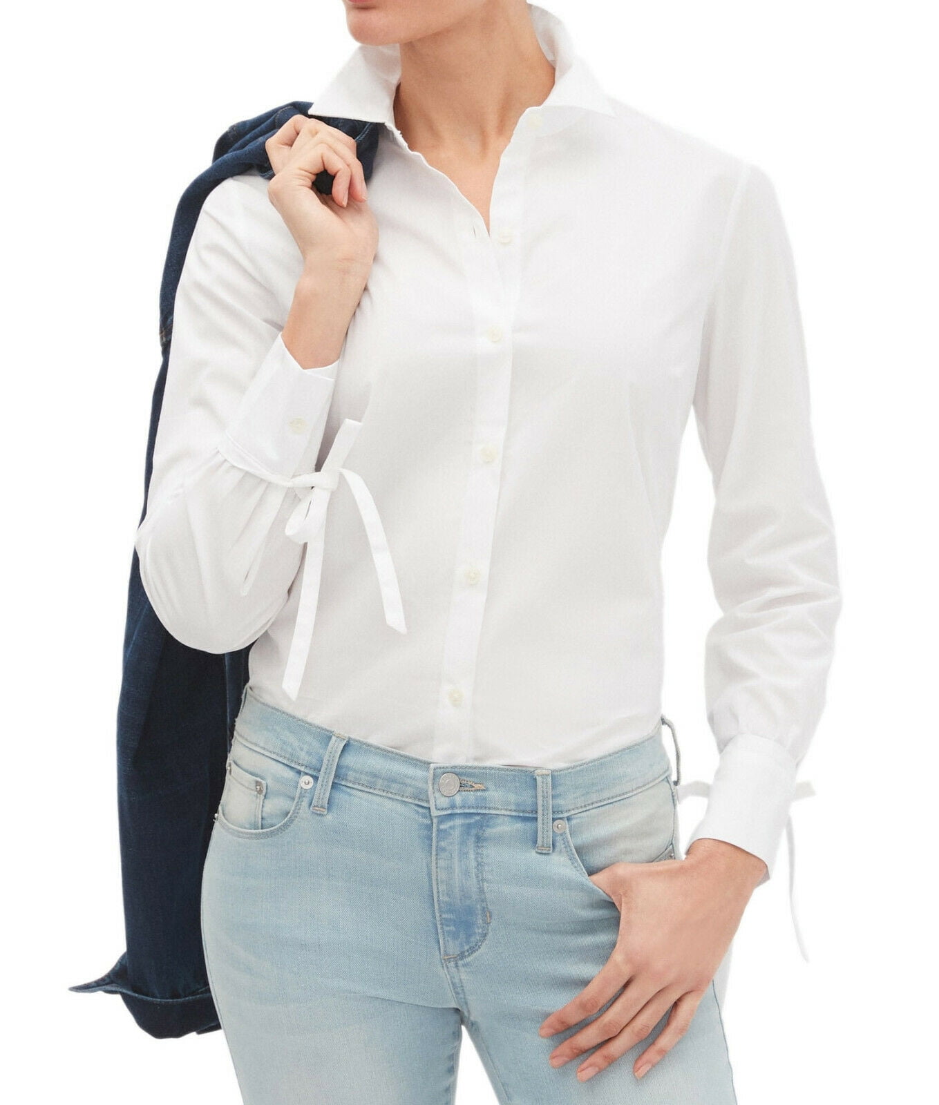 White shirt with tie sleeves Clearance