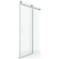 thumbnail image 4 of 56 to 60 in. W x 76 in. H Sliding Frameless Soft-Close Shower Door with Premium 3/8 Inch (10mm) Thick Tampered Glass in Brushed Nickel, 4 of 8
