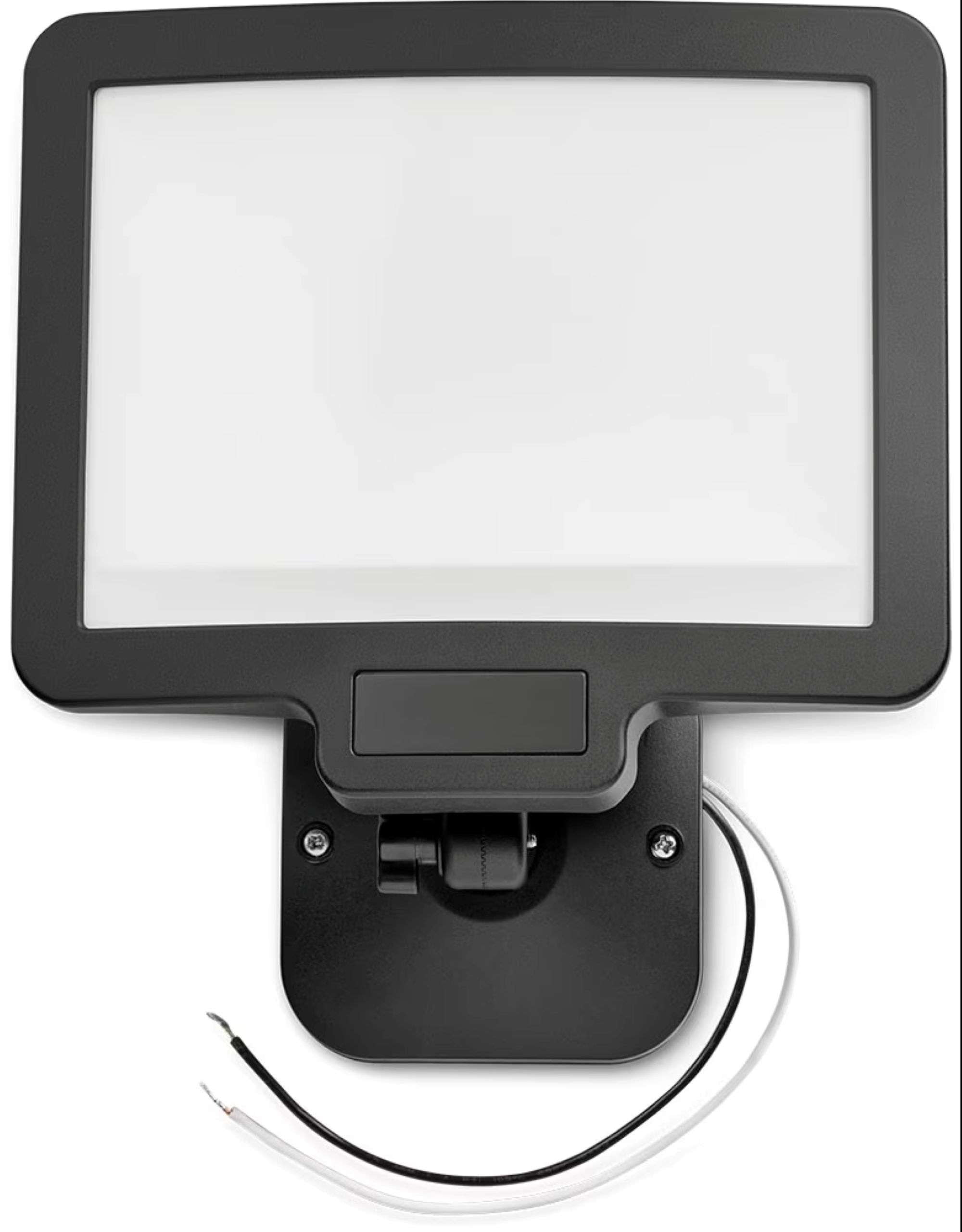Hyper Tough LED Motion Security Light, 3000 Lumens, Hardwired, Triple Adjustable Heads, Dusk-to-Dawn, 120° Motion Sensor, Black, Outdoor Flood Light, Requires Installation