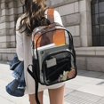 thumbnail image 4 of Iauyy Clear Backpack Heavy Duty PVC Transparent Backpack for College Workplace, A Huge Wolf Pattern, 4 of 8