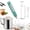 Green, variant on Silver Handheld Milk Frother Wand with Stand & 14oz Milk Frothing Pitcher Milk Coffee Cappuccino Latte Art