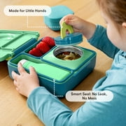 OmieBox Bento Box for Kids - Insulated Bento Lunch Box with Leak Proof Thermos Food Jar - 3 Compartments, Two Temperature Zones - (Meadow) by OmieLife
