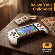 3.5-Inch HD Retro Game Console: A Portable Handheld Gaming System Supporting TV and Projector Connectivity—Featuring Built-in Classic Arcade Games, an Ideal Gift for Family Entertainment.