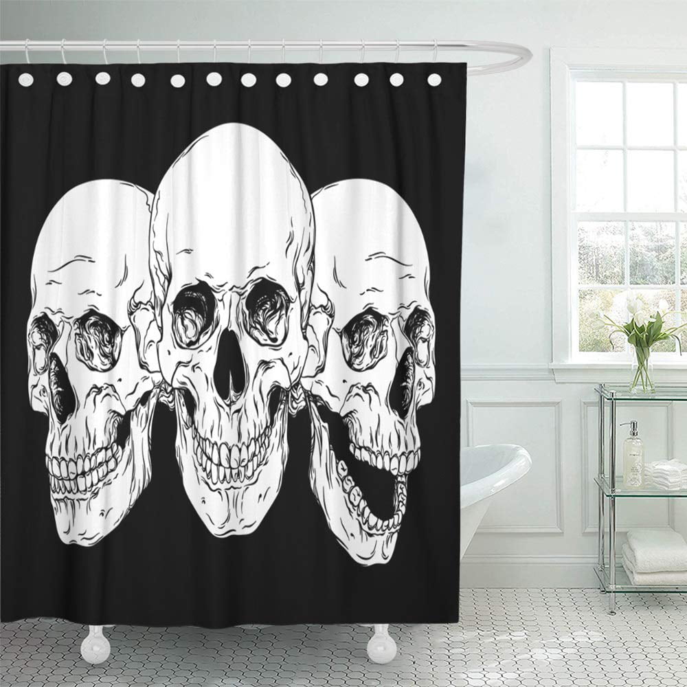 Terrorist octopus Shower Curtain Bathroom Polyester Fabric waterproof & 12 Hooks 