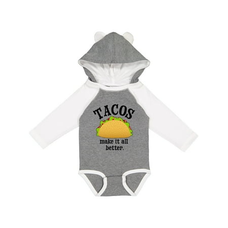 

Inktastic Tacos Make It Better Gift Baby Boy or Baby Girl Long Sleeve Bodysuit