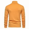thumbnail image 4 of Turtlenecks for Mens Long Sleeve Slim Fit Casual High Collar Pullover Sweater Tops Stretchy Winter Plain Sweatshirt (X-Large, Yellow), 4 of 6