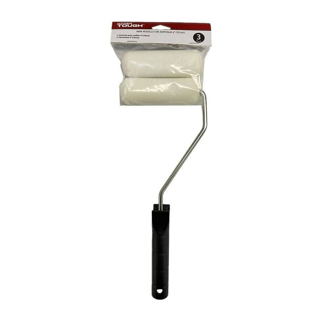 Rodillo para Pintar Hyper Tough para Pintar de Felpa Blanca 4 Pulgadas