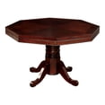 thumbnail image 3 of Furniture of America Deaton Traditional Wood 5-Piece Gaming Table Set in Cherry, 3 of 11