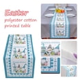 thumbnail image 2 of Mohdy Fabric Easter Table Runner/Tablecloth (33×229) Red,Creative Easter Polyester Cotton Print Table Flag Table Decoration,Include：1X Tablecloth,Material:High Quality, 2 of 8