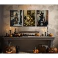 thumbnail image 4 of Gothic Bathroom Canvas Wall Art Black Cat and Witch Reading Book in Bathtub Poster Prints Dark Academia Wall Decor picturesfor Bathroom Gallery Toilet Restroom Home Decoration, 4 of 6
