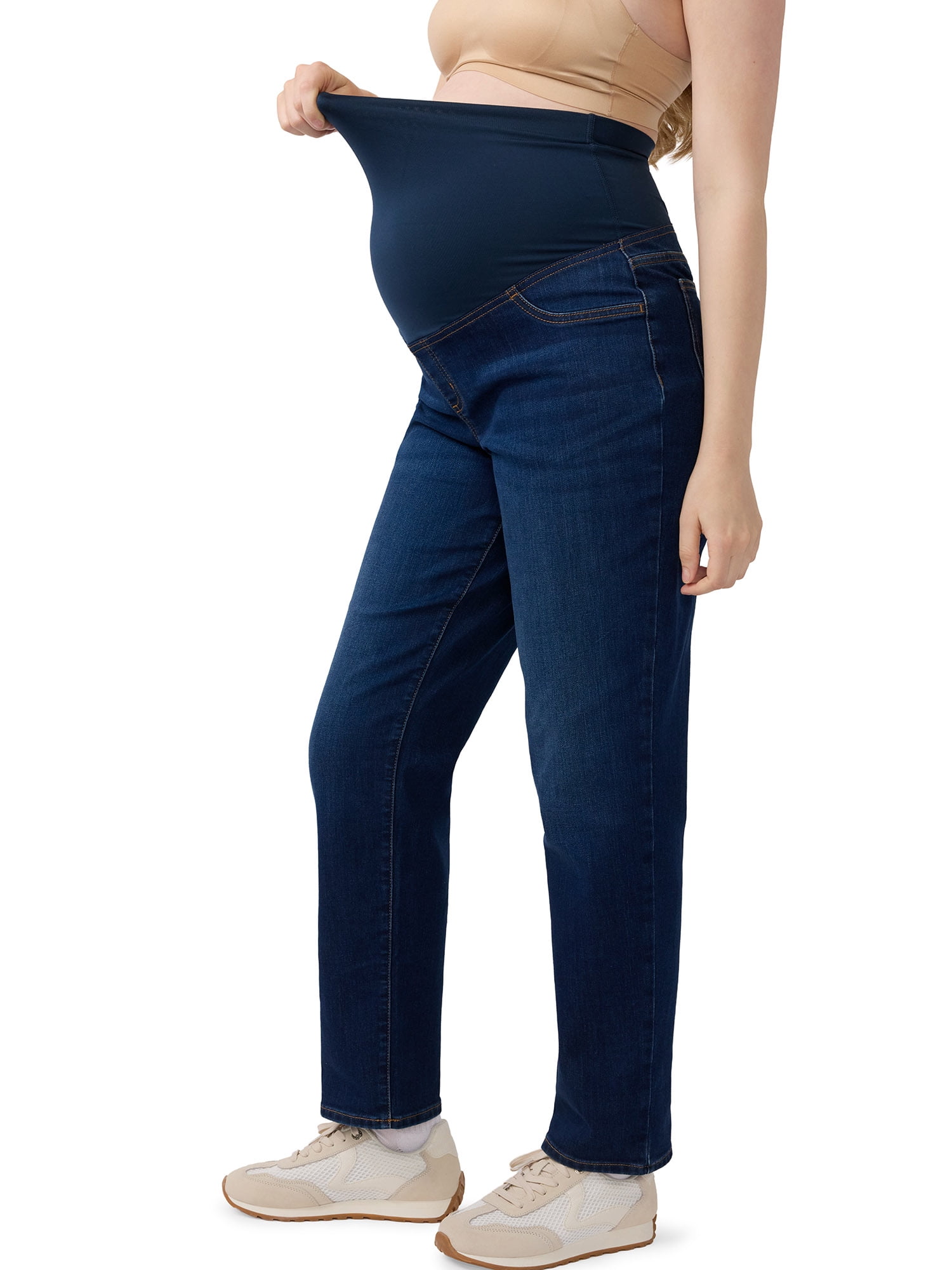 Ingrid & Isabel For Every Belly Women's Maternity Over the Belly Denim Jeans, Sizes S-XXL