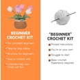 thumbnail image 4 of Kit de crochet para principiantes, kit de crochet de girasol, kit de crochet para principiantes, kit de crochet para principiantes y adultos, kit de tejido con videotutoriales paso a paso, 4 of 5
