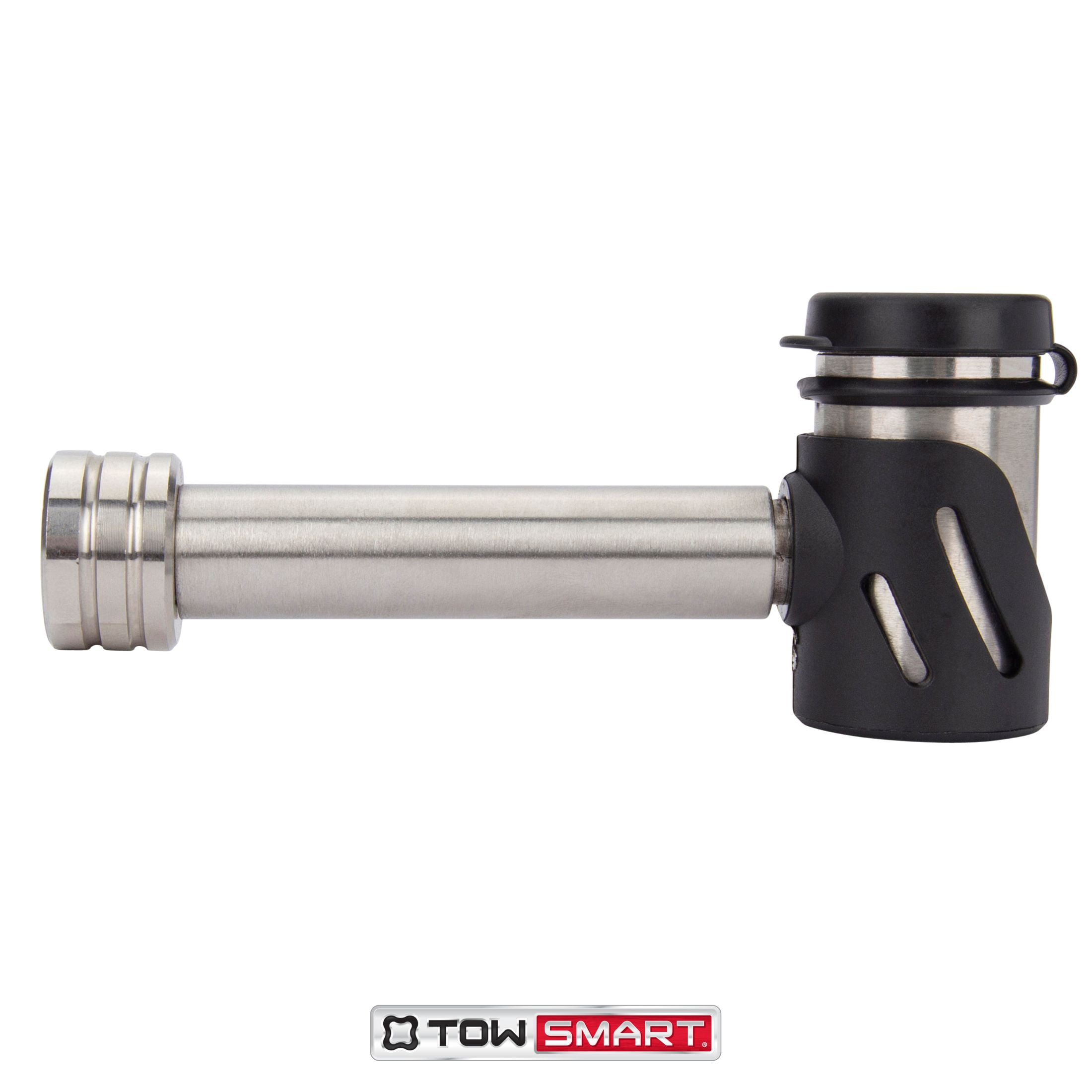 TowSmart Locking Hitch Pin, 1/2in and 5/8in Pin, Stainless Steel, 7276, 2.75in Span, Includes 2 Keys