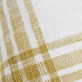 thumbnail image 5 of Rizzy Home Plaid 18" x 18" Poly Filled Pillow with Woven Cotton Cover-White/Gold, 5 of 5