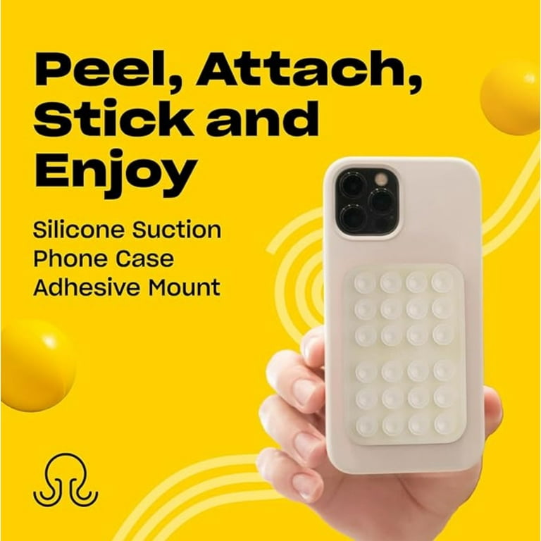 Octobuddy *max* - Silicone Suction Phone Case Adhesive Mount - Hands-Free, Strong Grip Holder for Selfies and Videos - iPhone and Android Compatible - Octobuddy *max* - Silicone Suction Phone Case Adhesive Mount - Hands-Free, Strong Grip Holder for Selfies and Videos - iPhone and Android Compatible -